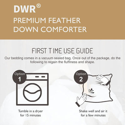 DWR King Sized 106 x 90 In Breathable Duvet Insert for All Season Bedding, White - VMInnovations
