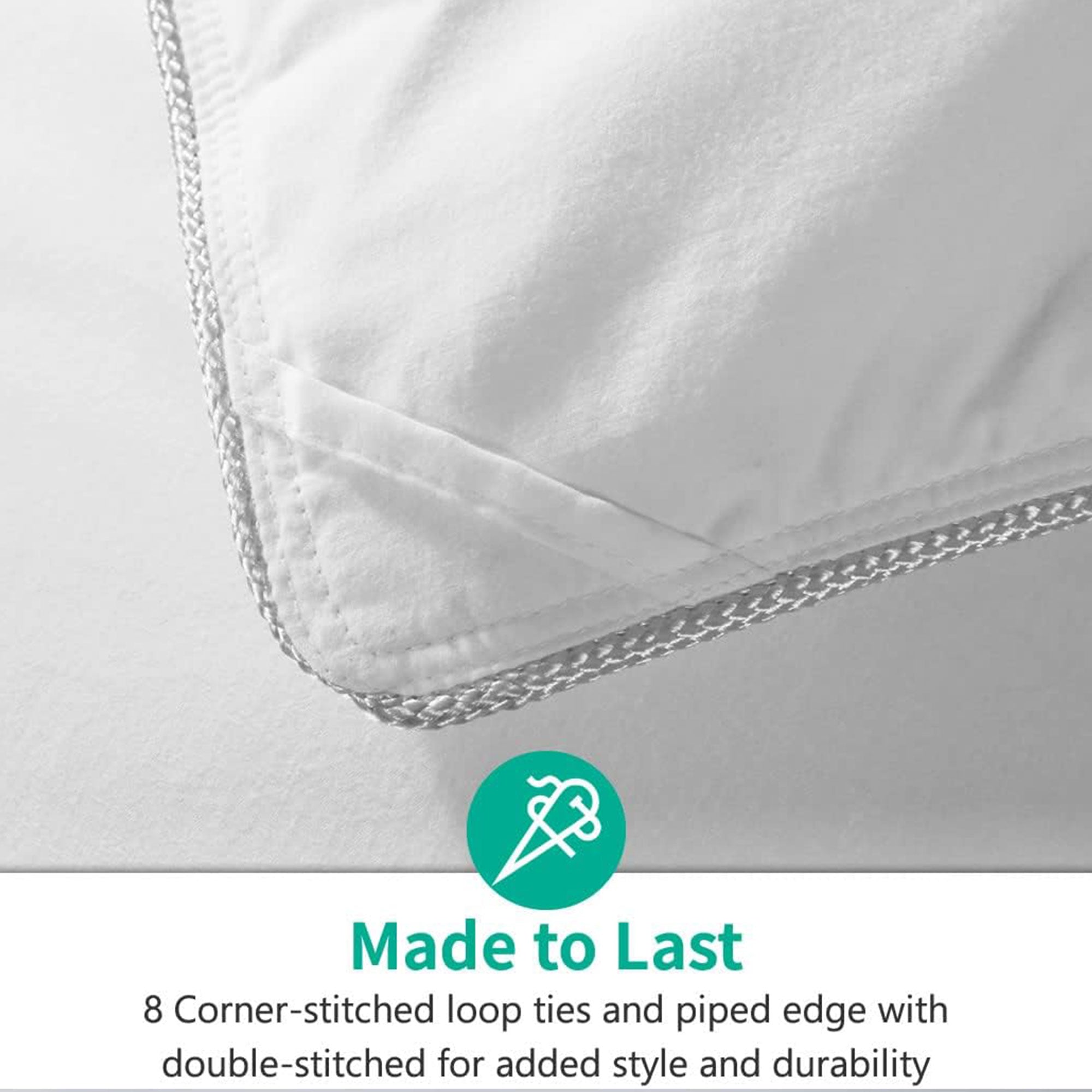 APSMILE Queen Size Heavyweight Feathers Down Cotton Duvet Comforter (Open Box) - VMInnovations