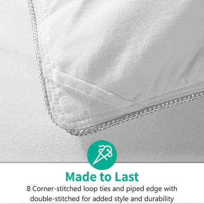 APSMILE Queen Size Heavyweight Feathers Down Cotton Duvet Comforter (Open Box) - VMInnovations