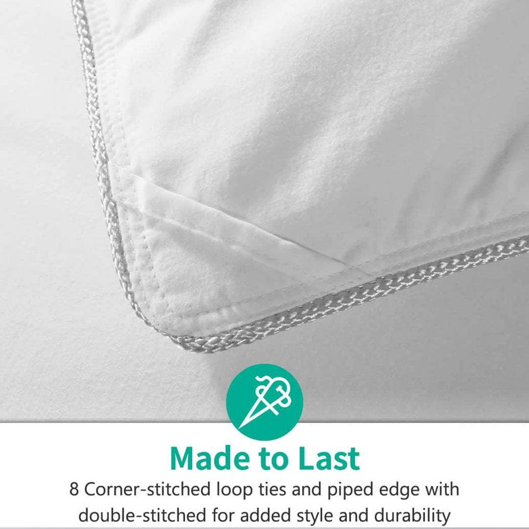 APSMILE Queen Size Heavyweight Feathers Down Cotton Duvet Comforter (Open Box)