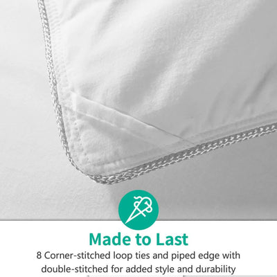 APSMILE King Heavyweight Feathers Down Poly Cotton Duvet Comforter (Open Box) - VMInnovations