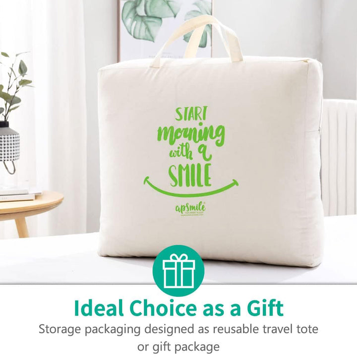 APSMILE King Heavyweight Feathers Down Poly Cotton Duvet Comforter (Open Box) - VMInnovations