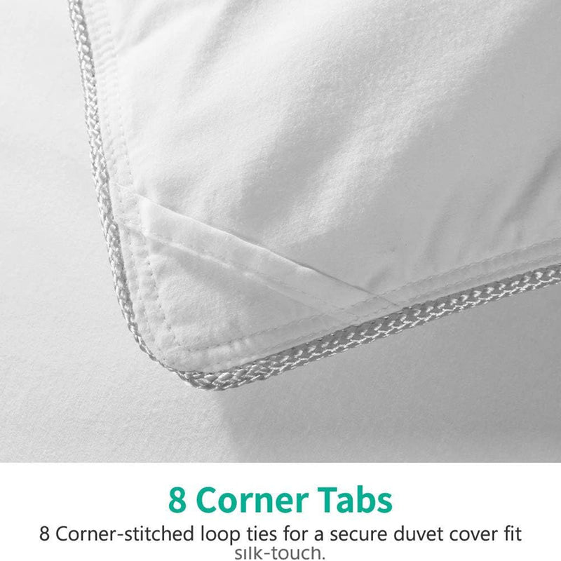 APSMILE Lightweight Feathers Down Full Queen Duvet Comforter, White (Open Box)