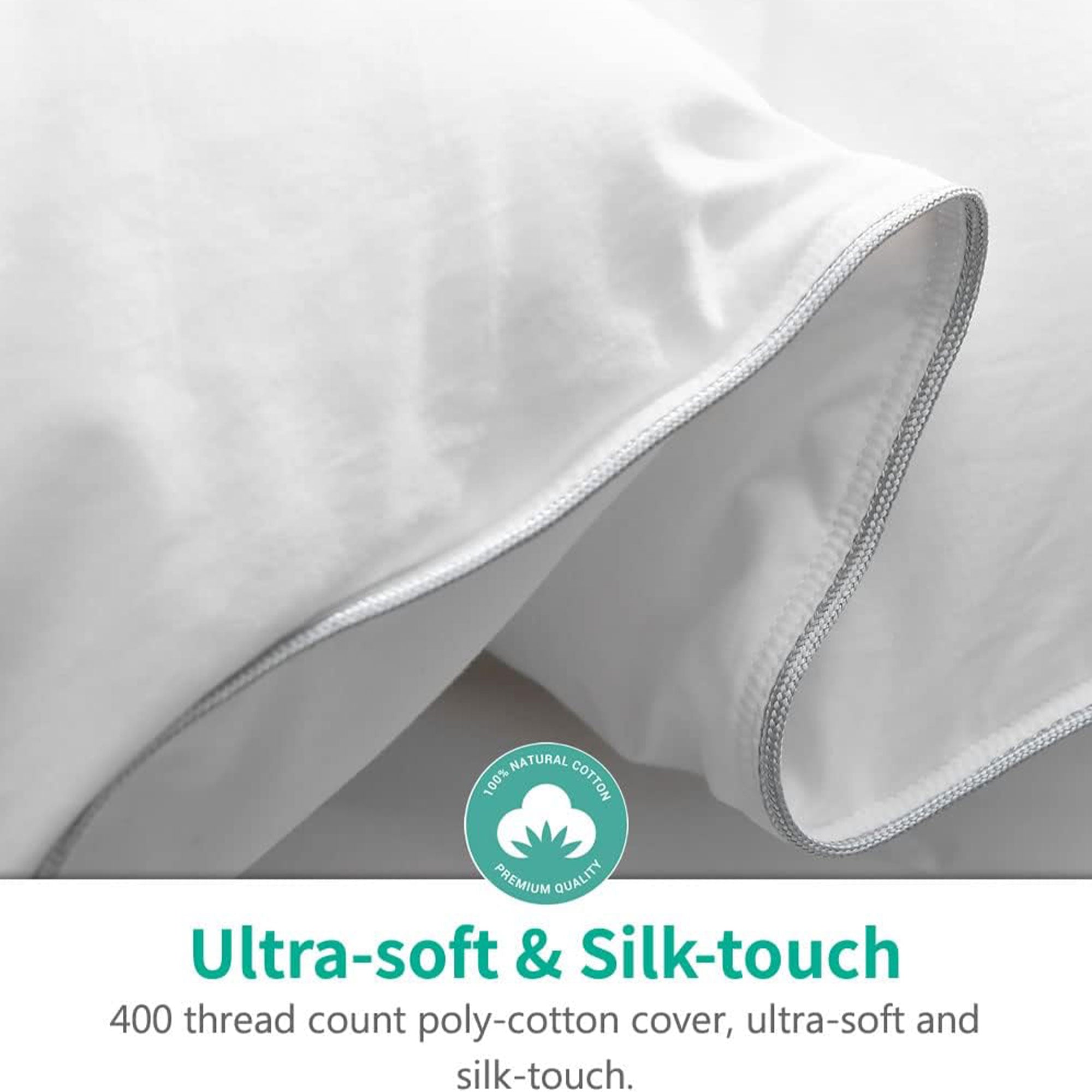 APSMILE Lightweight All Season Feathers Down Full Queen Duvet Comforter, White - VMInnovations