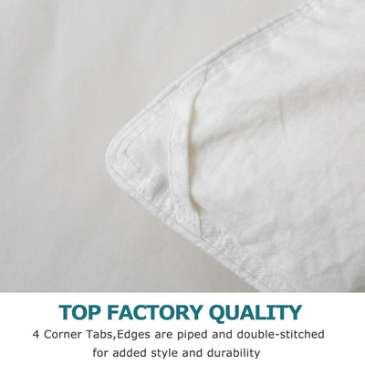 BPC 90x106 In King Sized Lightweight Feathers Down Comforter, White (Used) - VMInnovations