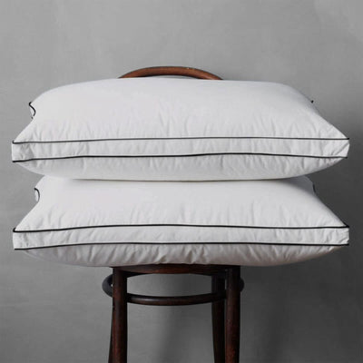 APSMILE Goose Feathers & Down Pillow w/Ultra Soft Cotton for Side Sleepers(Used) - VMInnovations