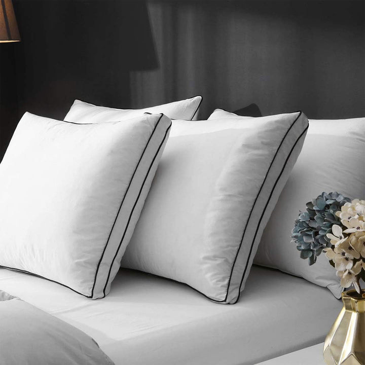 APSMILE Goose Feathers & Down Pillow w/Ultra Soft Cotton for Side Sleepers(Used)