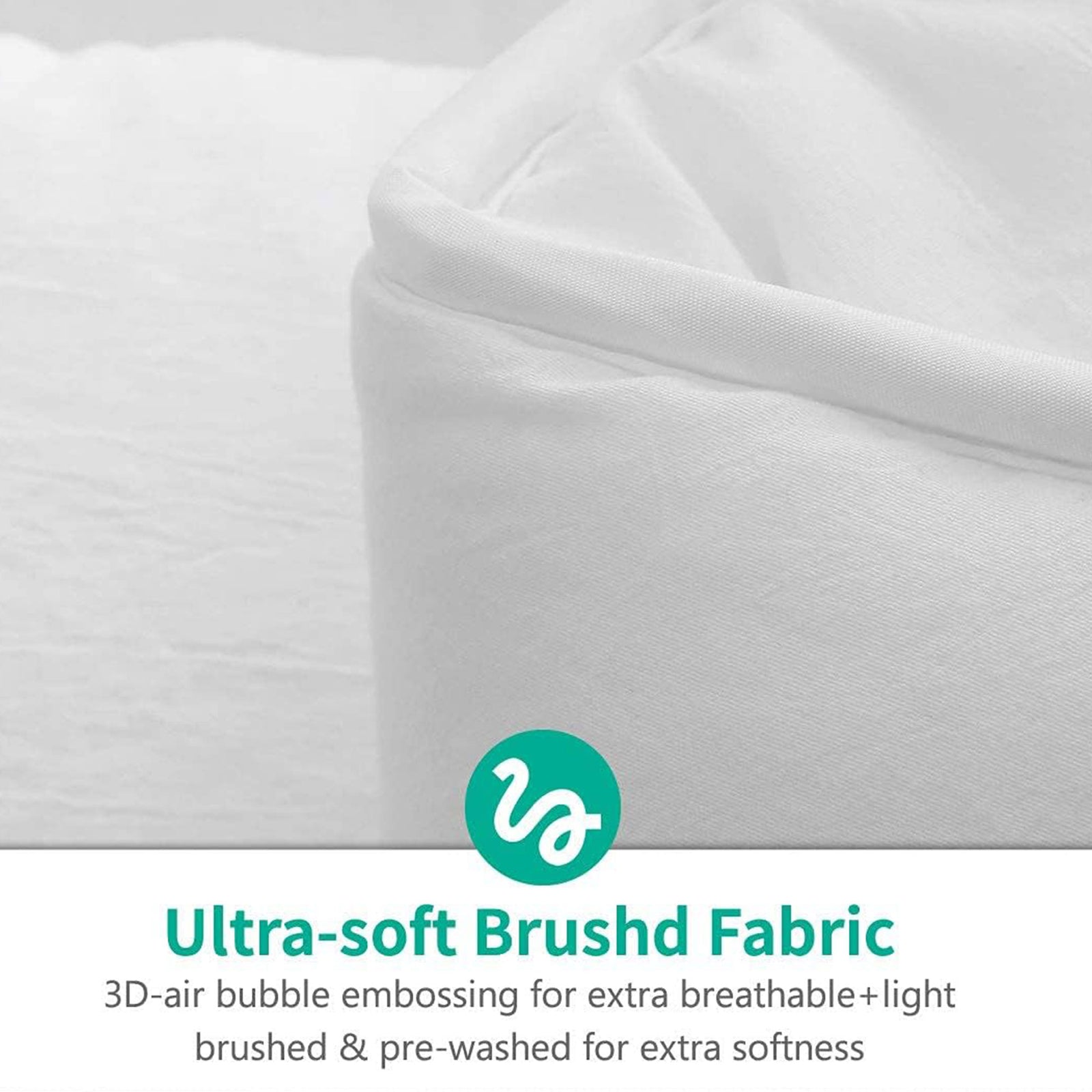 APSMILE Reversible Down Alternative Full King Comforter, All White (Used) - VMInnovations