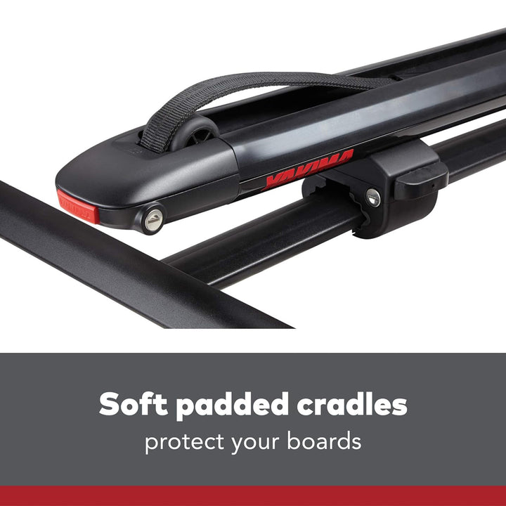 Yakima SupDawg Rooftop Stand Up Paddleboard & Surfboard Rack, Black (Open Box)