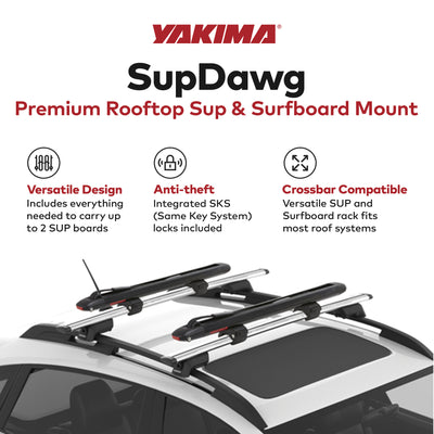 Yakima SupDawg Roof Mount, Kayak, Surfboard Rack for Yakima Crossbars(For Parts)