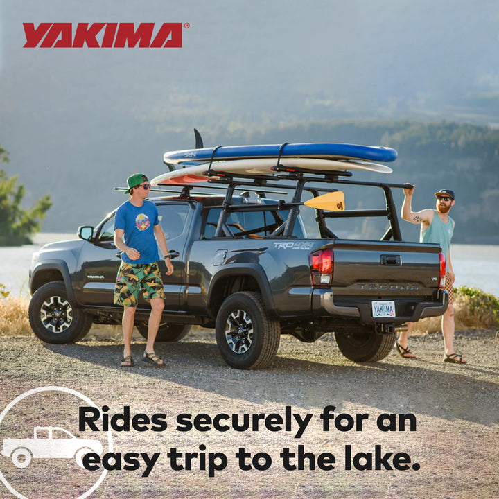 Yakima SupDawg Rooftop Stand Up Paddleboard & Surfboard Rack, Black (Open Box)