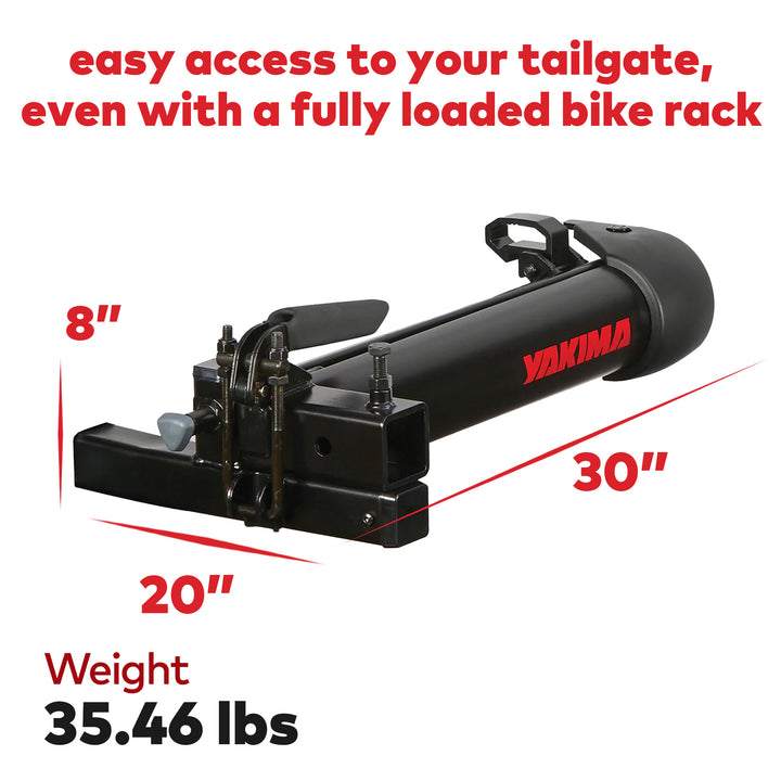 Yakima Hitch Mount Swing Away Rack Adapter for 2" Receivers,Black(Used)