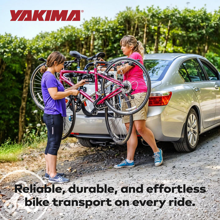 Yakima 3 Bike Capacity Trunk Bike Strap Rack with ZipStrips, Black (Open Box)