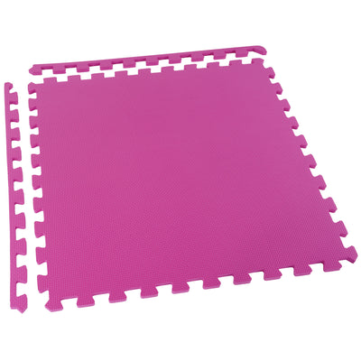 BalanceFrom 144 Sq Ft Interlocking EVA Foam Exercise Mat Tiles, Multi (Used) - VMInnovations