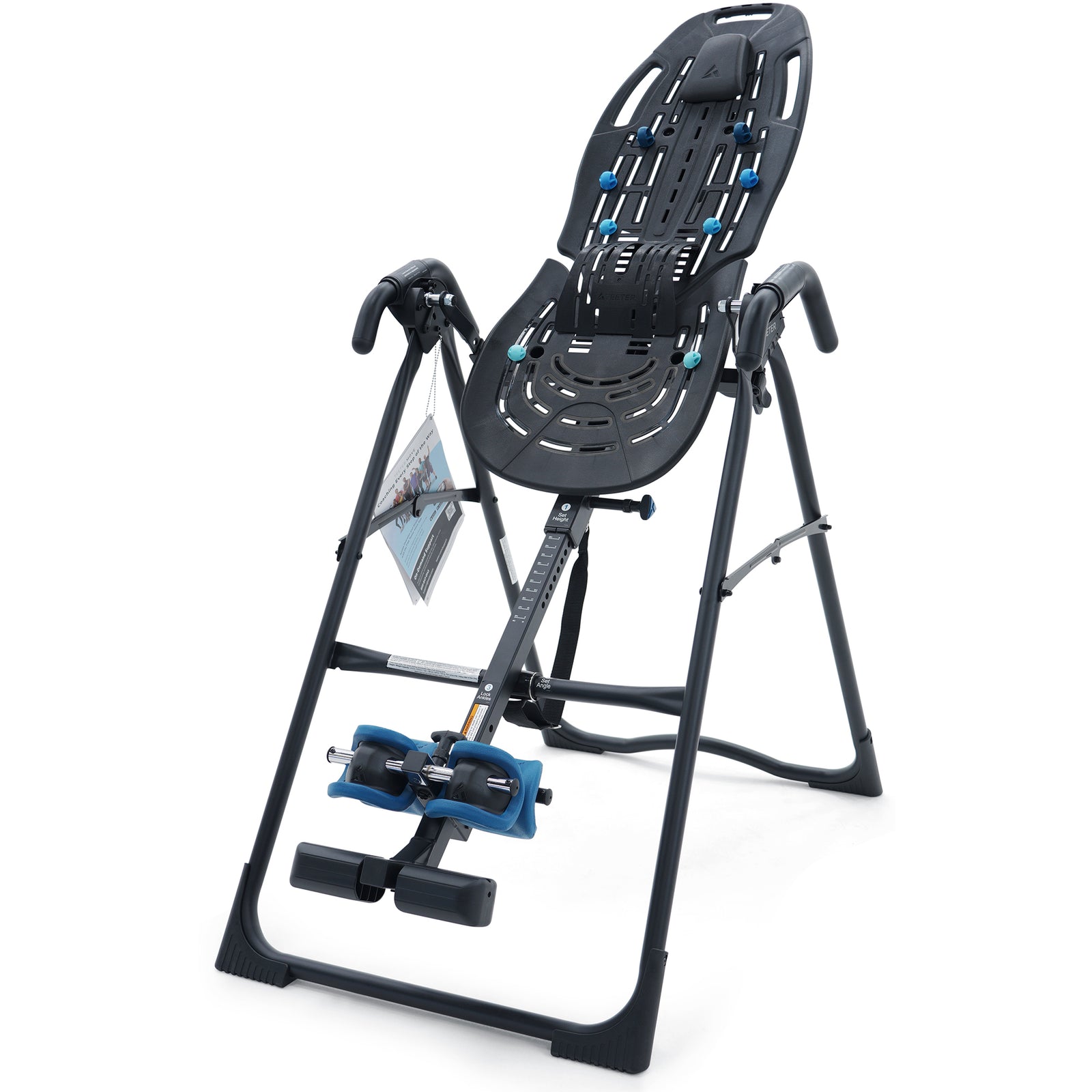 TEETER Inversion Table w/ComforTrak Backrest for Back & Muscle Pain, Black(Used) - VMInnovations