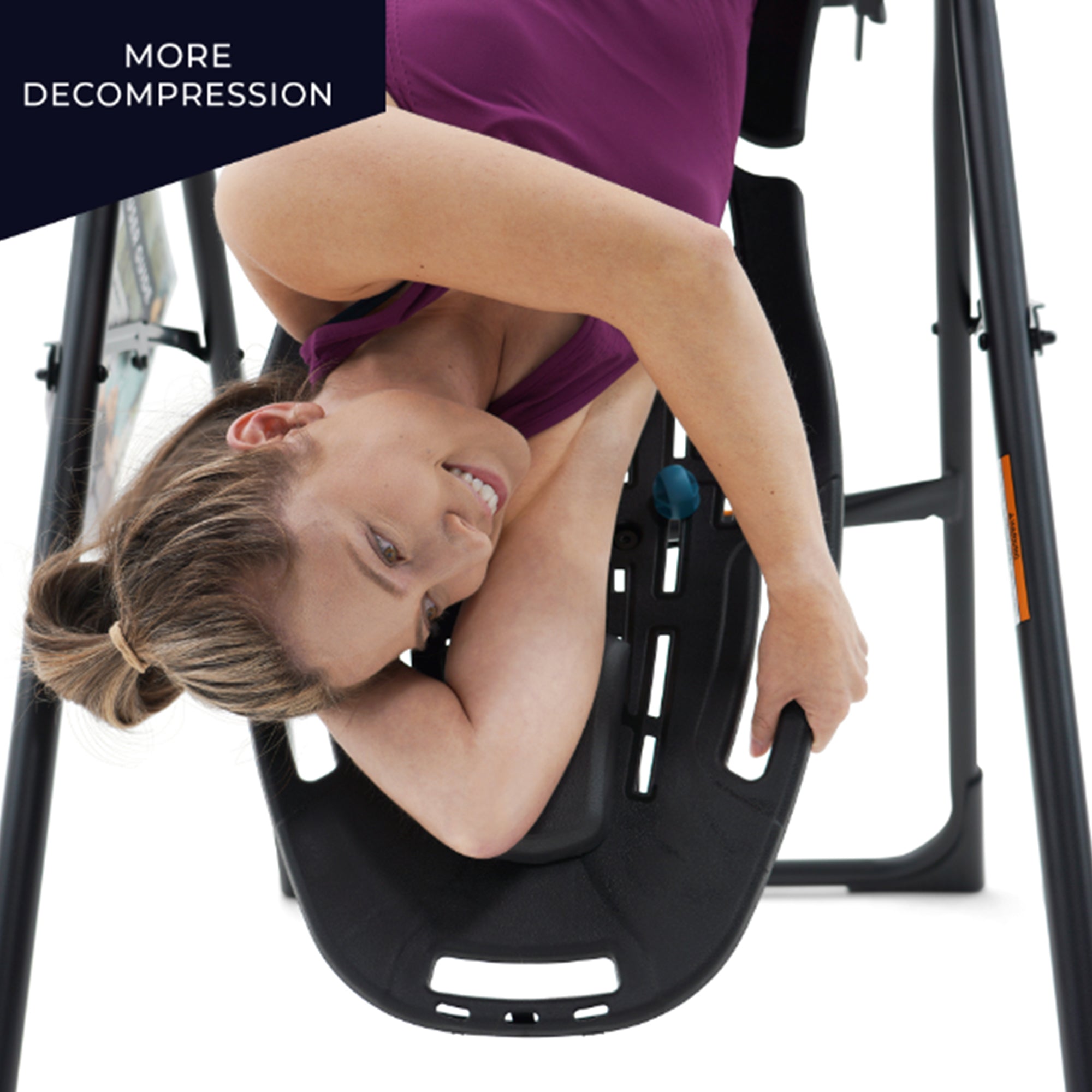 TEETER Inversion Table w/ComforTrak Backrest for Back & Muscle Pain, Black(Used) - VMInnovations