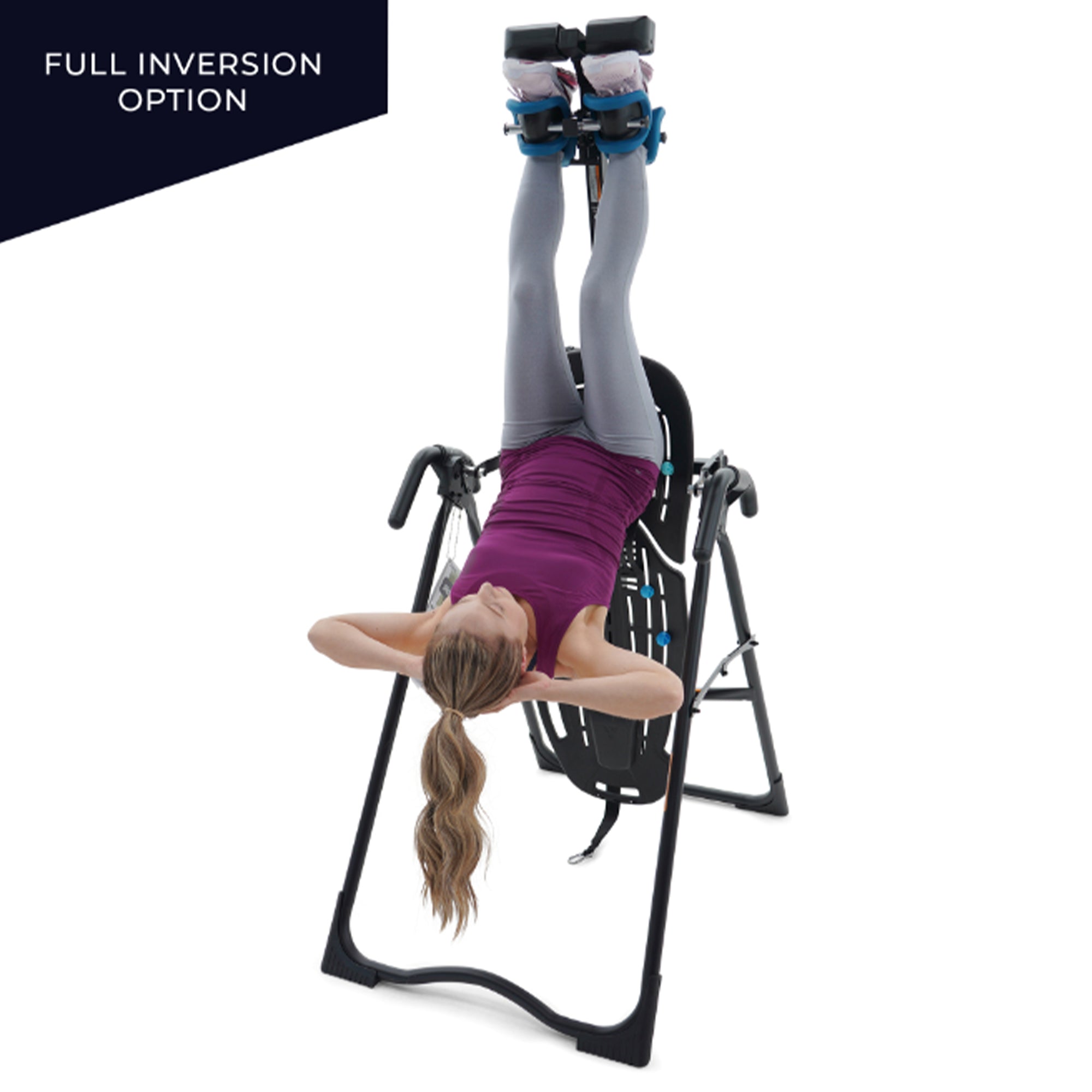 TEETER Inversion Table w/ComforTrak Backrest for Back & Muscle Pain, Black(Used) - VMInnovations