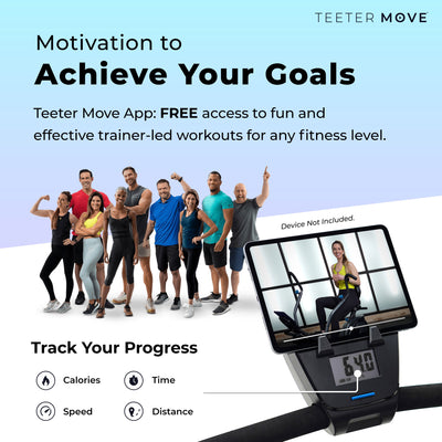 Teeter 106.9lb FreeStep LT1 Recumbent Cross Trainer & Elliptical, Black (Used) - VMInnovations