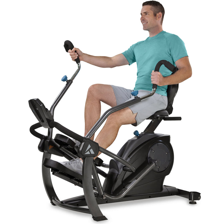 Teeter 106.9 Pound FreeStep LT1 Recumbent Cross Trainer and Elliptical, Black