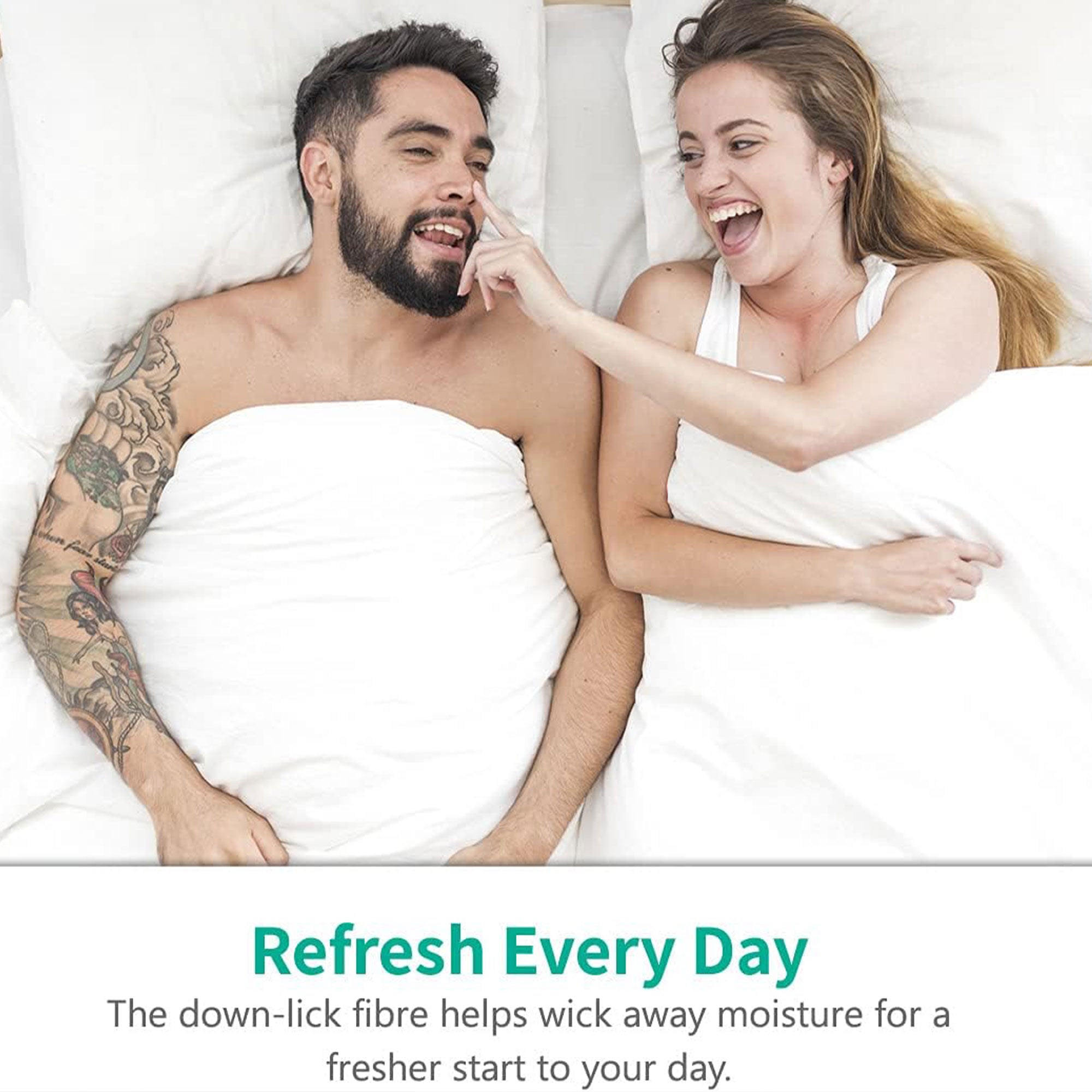 APSMILE Reversible Full/Queen Soft Microfiber All White Bed Comforter (Open Box) - VMInnovations