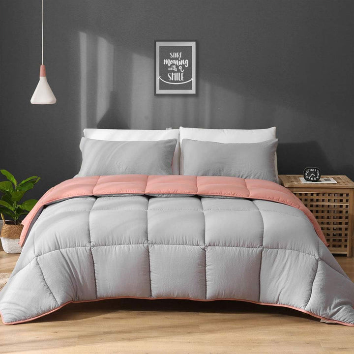 APSMILE Reversible King UltraSoft Fluffy Microfiber Bed Comforter, (Open Box)