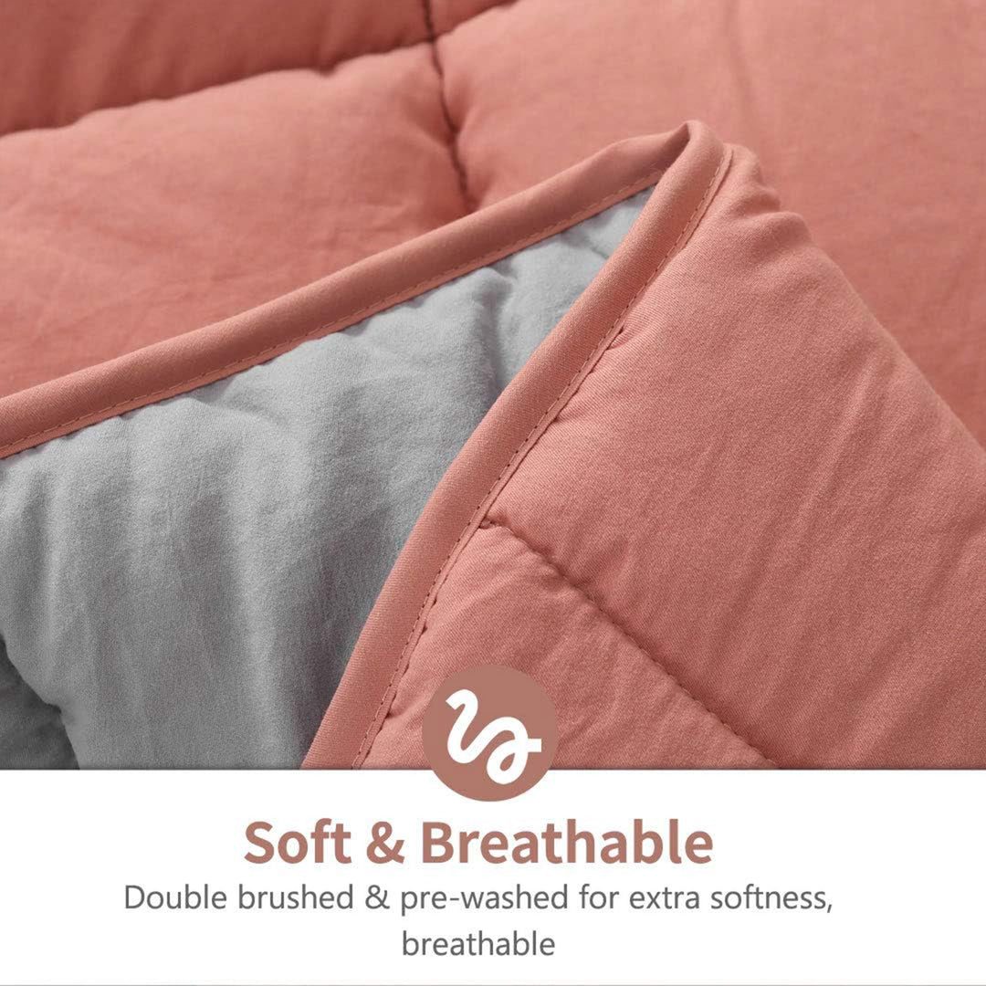 APSMILE Reversible King UltraSoft Fluffy Microfiber Bed Comforter, (Open Box)
