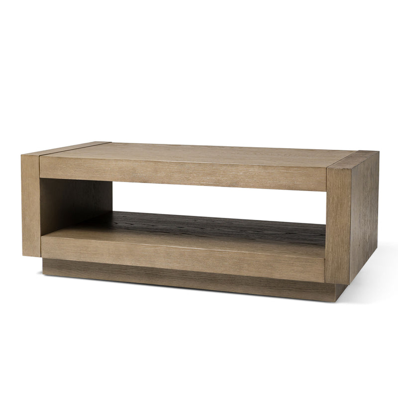 Maven Lane Contemporary Wooden Coffee Table in Refined Grey Finish (Open Box)