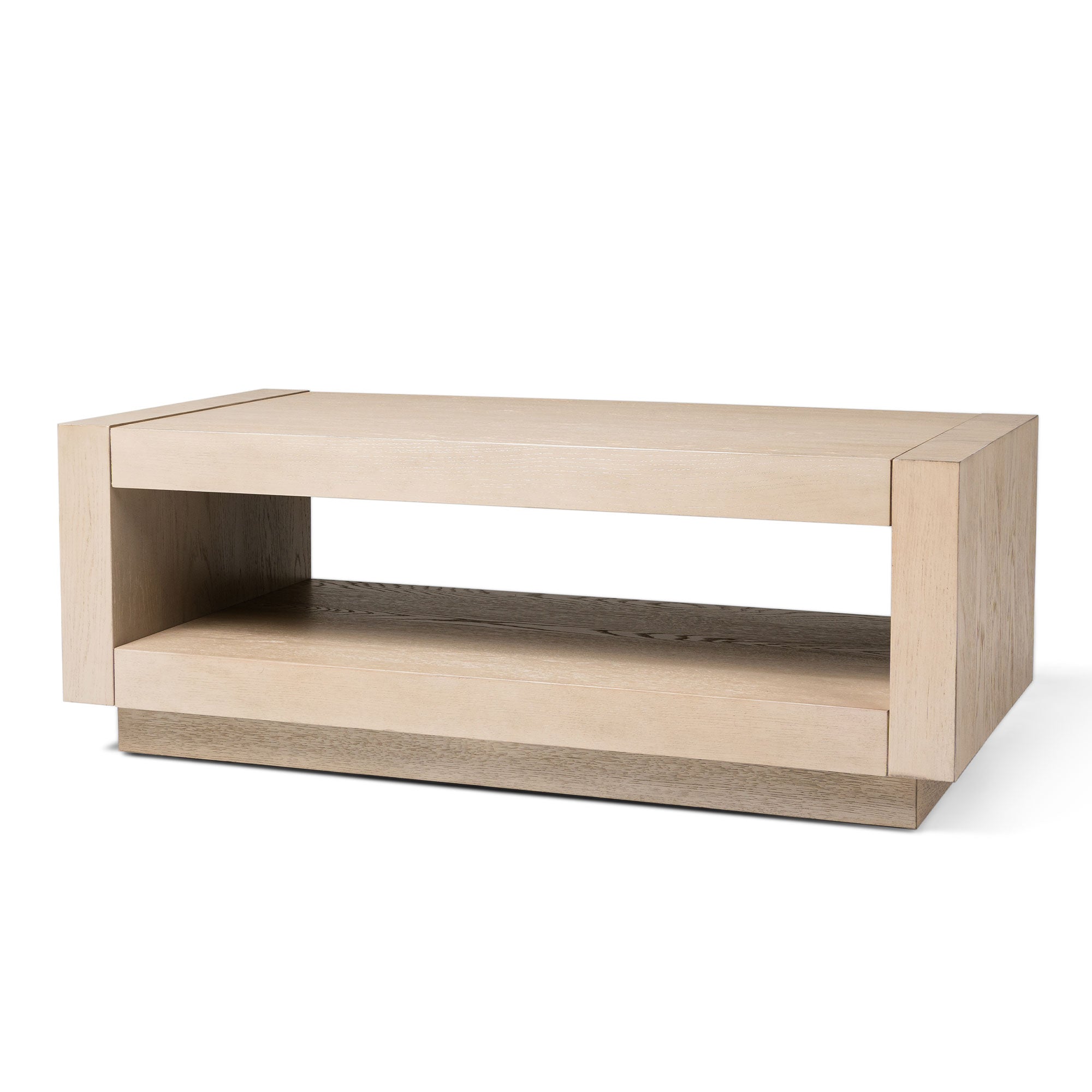 Maven Lane Contemporary Wooden Coffee Table in Refined White Finish (Used) - VMInnovations