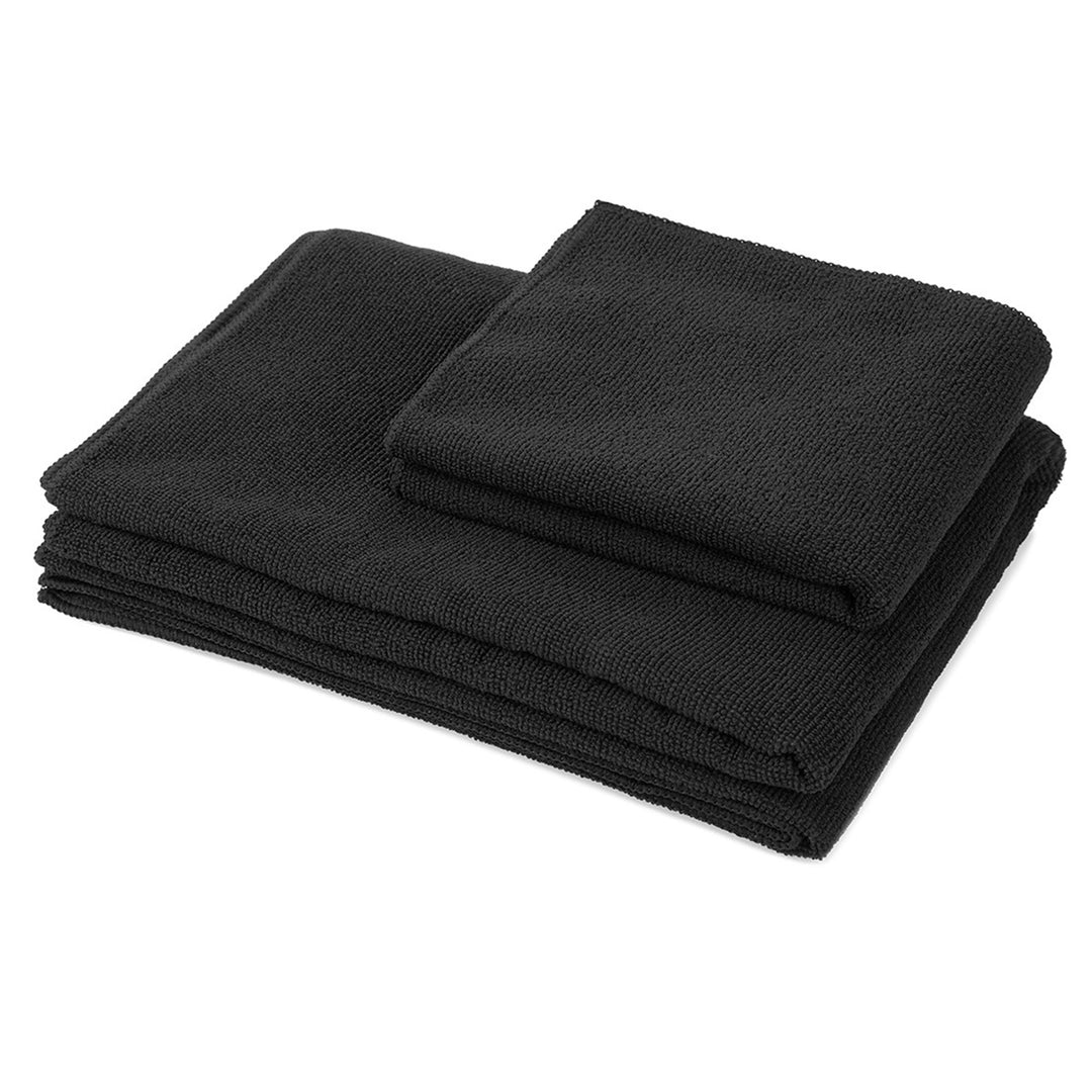 BalanceFrom 7pc Yoga Set w/Mat, Stretch Strap & Knee Pad, Black (Open Box)