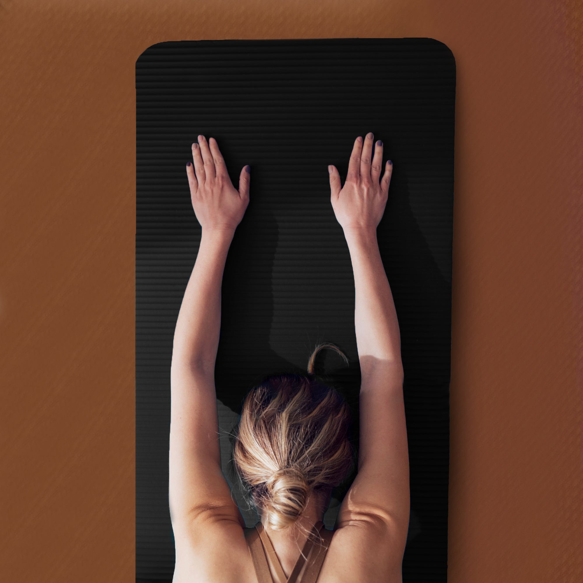 BalanceFrom Fitness Yoga Set w/ Mat, Stretch Strap & Knee Pad, Black (For Parts)