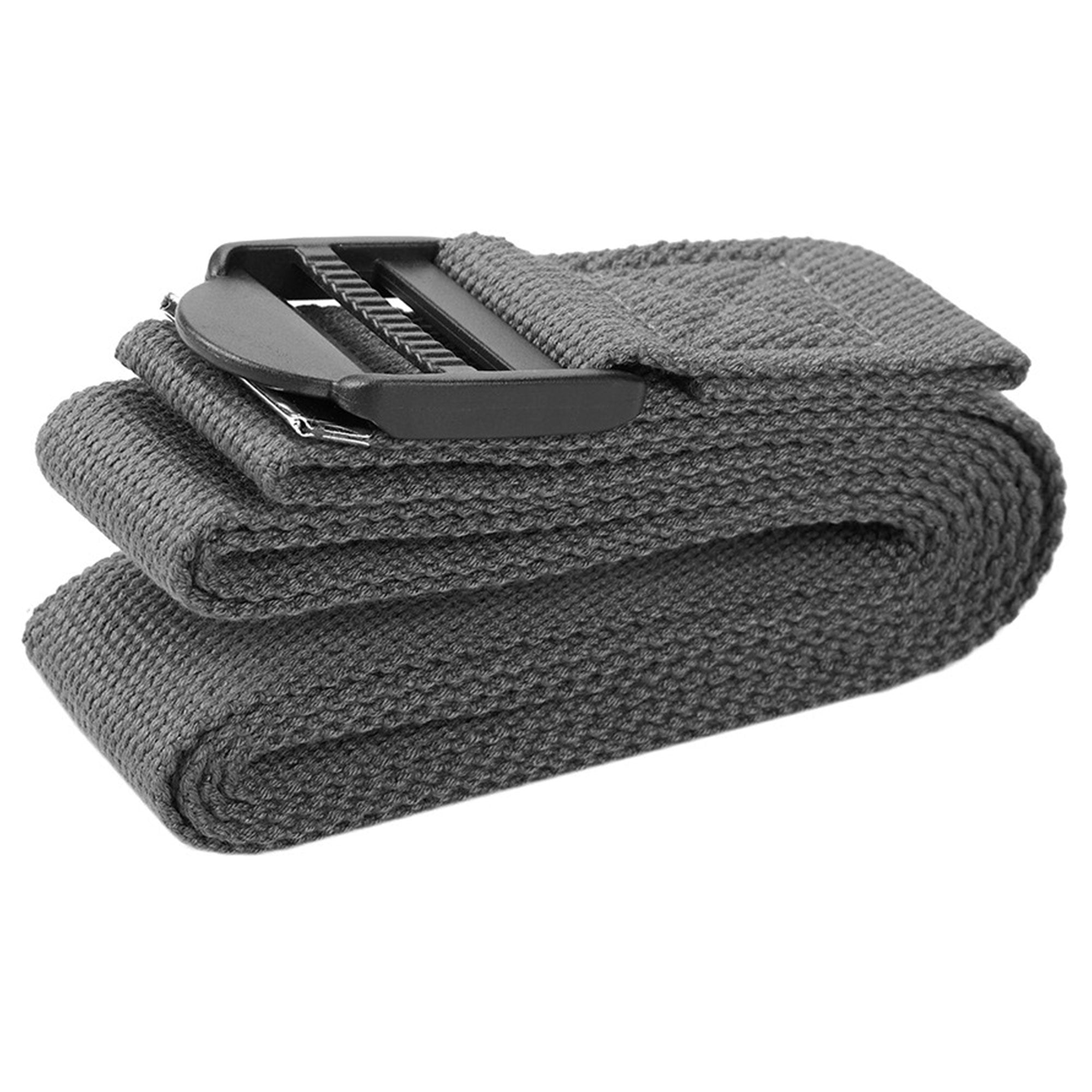 BalanceFrom 7pc Yoga Set with Mat, Stretch Strap & Knee Pad, Gray (Open Box)