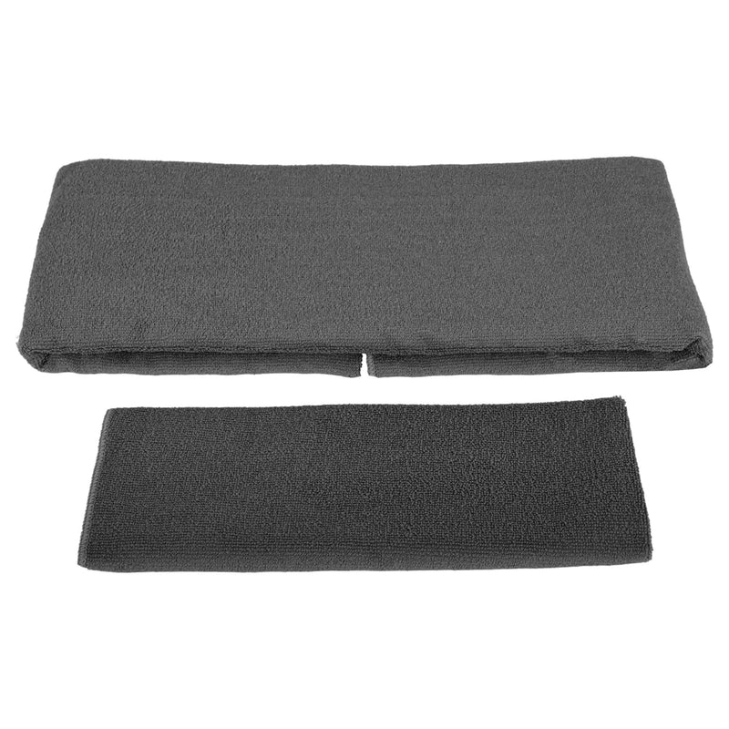 BalanceFrom Fitness 7pc Yoga Set with Mat, Stretch Strap & Knee Pad, Gray (Used)