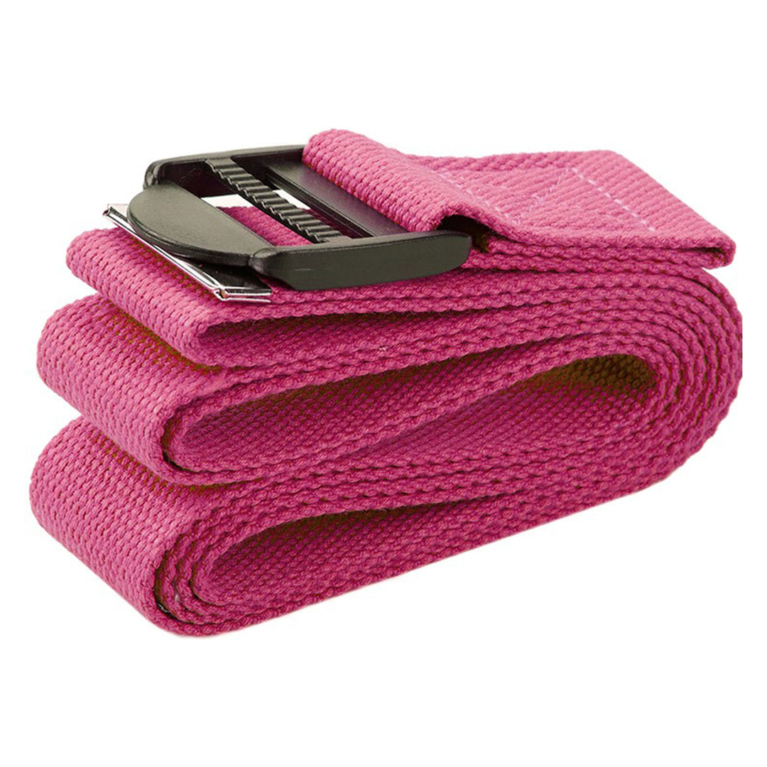 BalanceFrom Fitness 7 Piece Yoga Set with Mat, Stretch Strap & Knee Pad, Pink