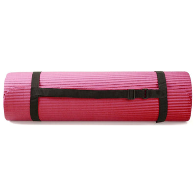 BalanceFrom Fitness 7 Piece Yoga Set with Mat, Stretch Strap & Knee Pad, Pink - VMInnovations