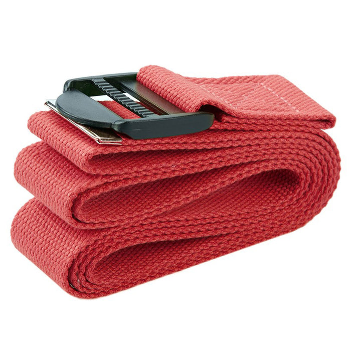 BalanceFrom Fitness 7 Piece Yoga Set with Mat, Strap & Knee Pad, Red (Open Box)