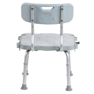 Drive Medical PreserveTech 360 Degrees Swivel Adjustable Height Bath Chair, Grey (Open Box)