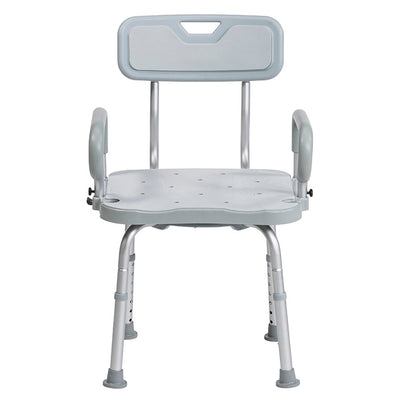 Drive Medical PreserveTech 360 Degrees Swivel Adjustable Height Bath Chair, Grey (Open Box)
