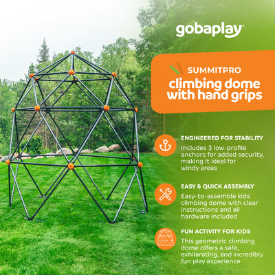 gobaplay Large Powder Coated Geometric Climbing Dome w/3 Sleek Anchors (Used) - VMInnovations