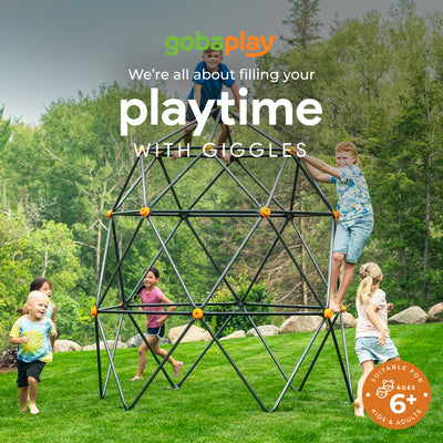 gobaplay SummitPro Climbing Dome – 7.5ft Heavy Duty Kids Climber with Hand Grips - VMInnovations