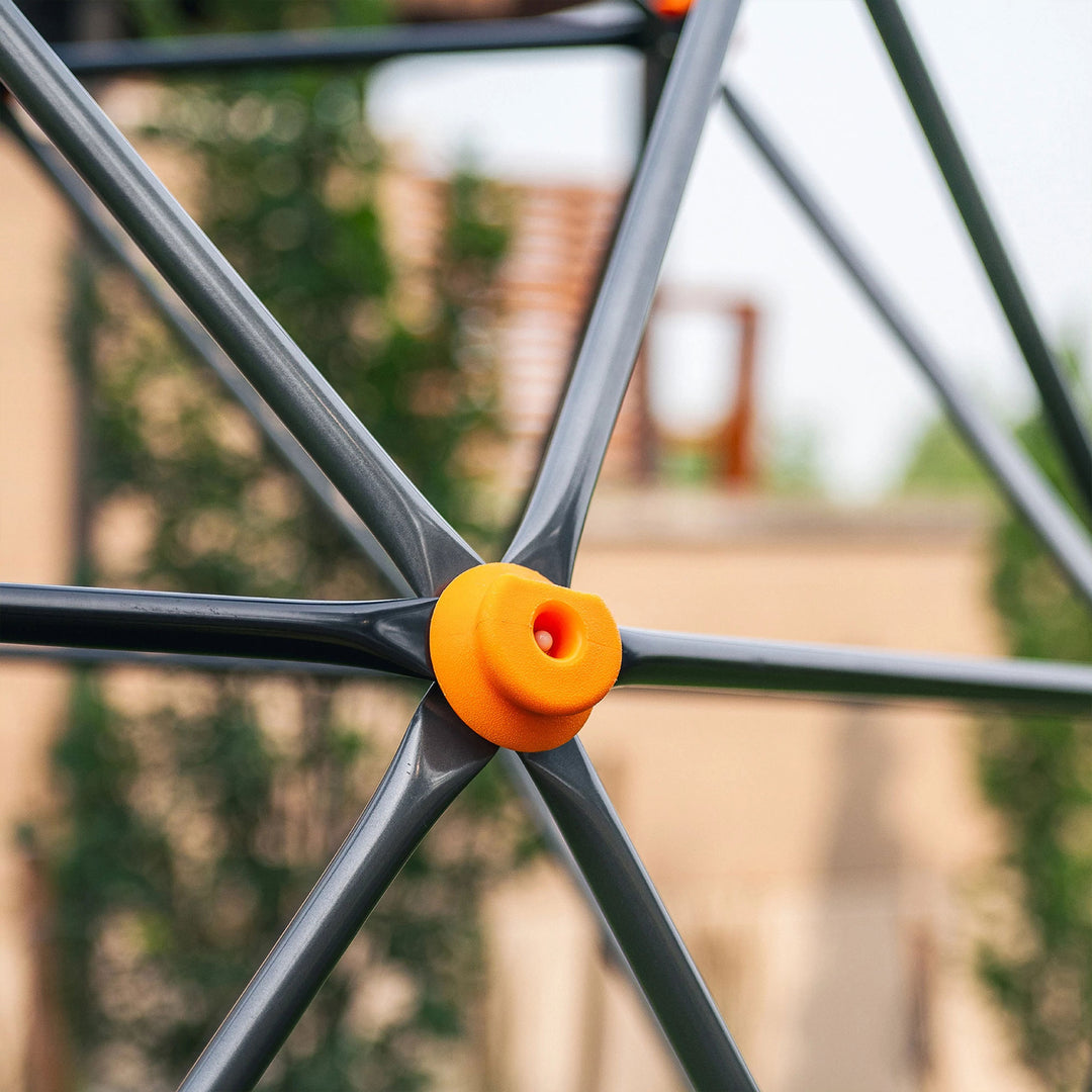 gobaplay Large Powder Coated Steel Geometric Climbing Dome with 3 Sleek Anchors (For Parts)