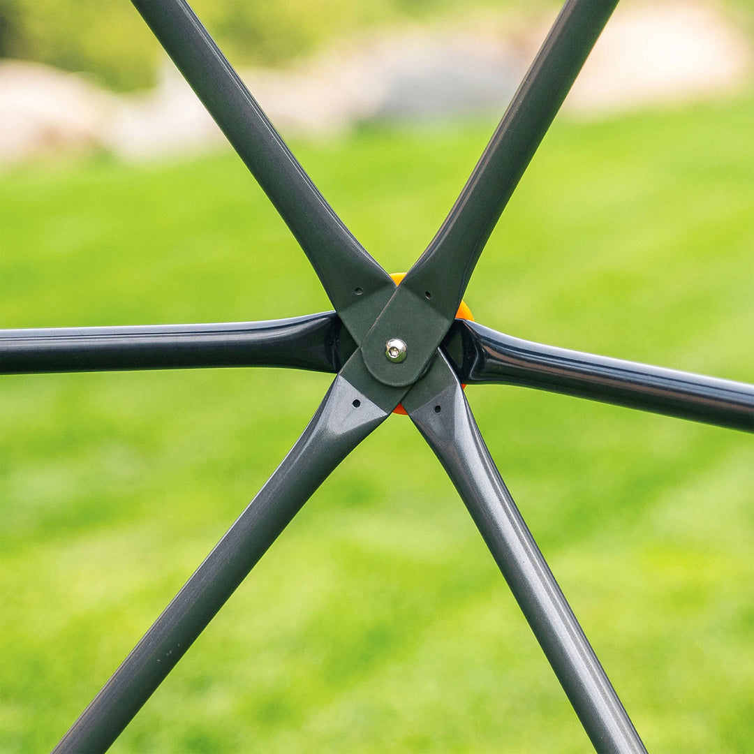 gobaplay Large Powder Coated Steel Geometric Climbing Dome with 3 Sleek Anchors (For Parts)