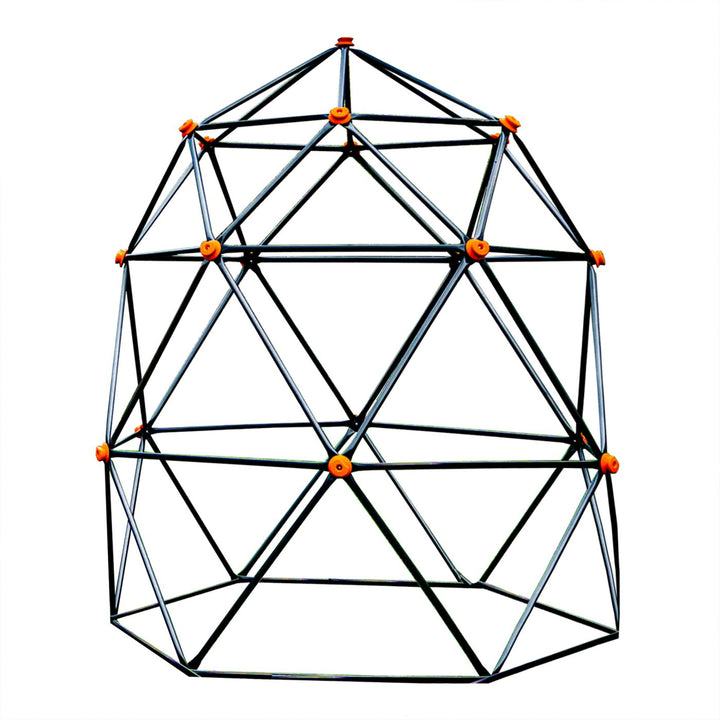 gobaplay Large Powder Coated Steel Geometric Climbing Dome with 3 Sleek Anchors