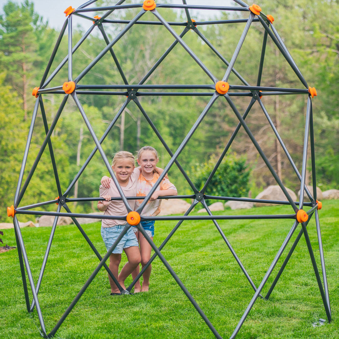 gobaplay Powder Coated Steel Geometric Climbing Dome with 3 Anchors (Open Box)