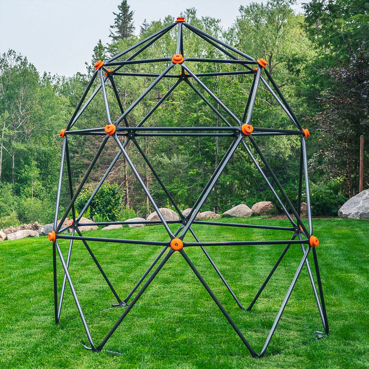 gobaplay Powder Coated Steel Geometric Climbing Dome with 3 Anchors (Open Box)