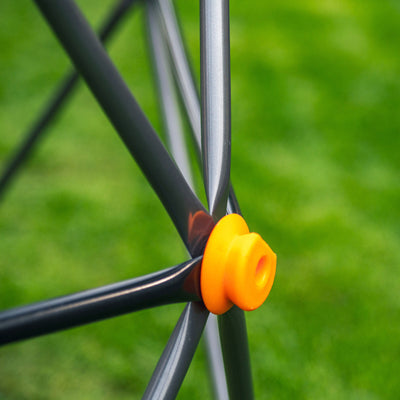 gobaplay Large Powder Coated Steel Geometric Climbing Dome with 3 Sleek Anchors (For Parts)