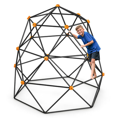 gobaplay Large Powder Coated Steel Geometric Climbing Dome with 3 Sleek Anchors (For Parts) - VMInnovations