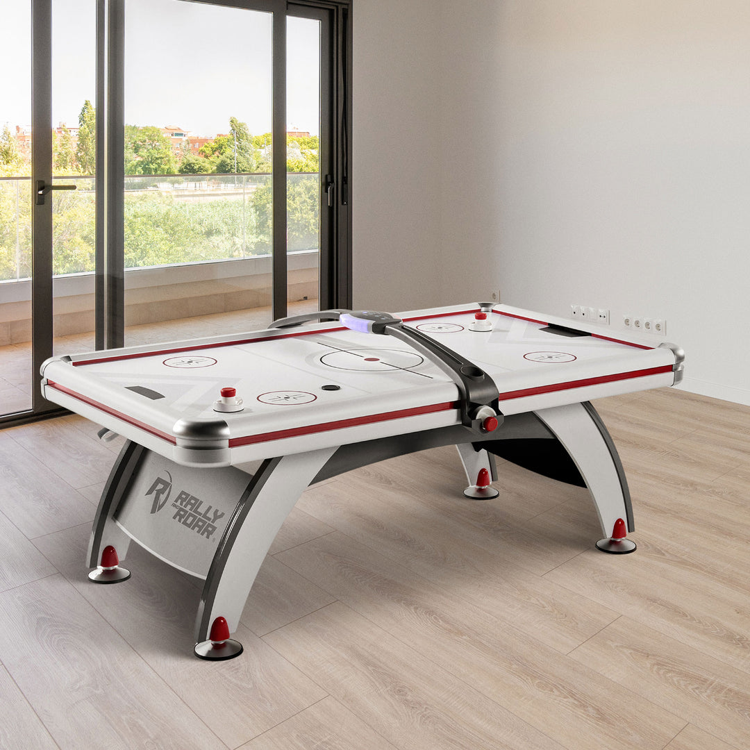 ESPN 7ft Air Hockey Table w/Electronic Scorer, 2 Pucks & 2 Pushers (Open Box)