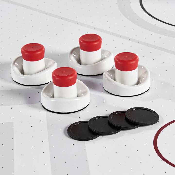 ESPN 7ft Air Hockey Table w/Electronic Scorer, 2 Pucks & 2 Pushers (Open Box)
