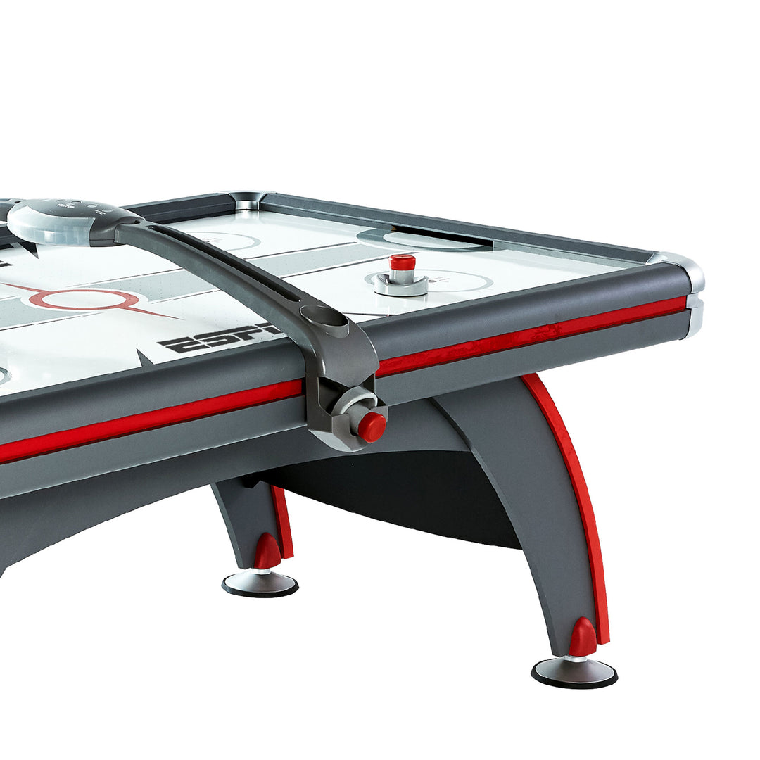 Rally and Roar 7 Foot Air Powered Hockey Table w/ Electronic Scorer, 2 Pucks and 2 Pushers