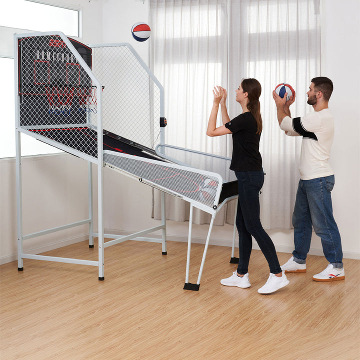 ESPN Ex Indoor Arcade Basketball Game for 2 Players with LED Scoring (Open Box)